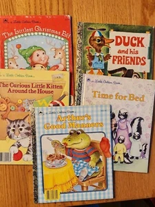 Lot Of 5 Vintage Little Golden Books - Picture 1 of 18