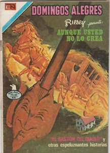 DOMINGOS ALEGRES 1394 AUNQUE USTED NO LO CREA NOVARO SERIE AGUILA MEXICAN COMIC - Picture 1 of 1