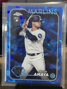 2024 Topps Chrome Sapphire #144 Jacob Amaya RC - Picture 1 of 2