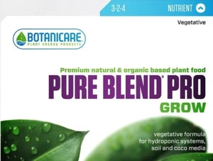 Botanicare PURE BLEND GROW - 4oz (Ounces) Bottle -  FREE SHIPPING! - Picture 1 of 2