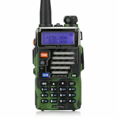 BAOFENG UV-5R PLUS 2M/70CM WALKIE-TALKIE VHF UHF 5W HANDHELD HAND-FUNKGERÄT DE - Bild 1 von 4