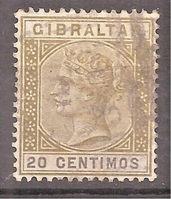 Gibraltar   Sc# 31   Used   Cat Val $100     gtc14 - Image 1 of 2