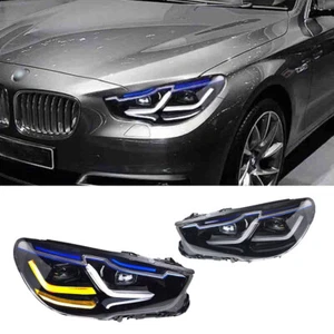 Paar Für BMW 5er GT F07 5GT 2011-2017 LED Sequential Blinker Scheinwerfer Lampe - Picture 1 of 17
