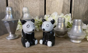 3 Sets Vintage Salz & Pfefferstreuer Panda Bär Made in Japan Keramik - Bild 1 von 10