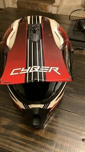 Cyber Red Dirt Bike Helmet UX-22 Size M - Picture 1 of 4