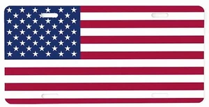 2 para 1 placa de licencia de coche camión bandera americana de colección obtener 2 placas - Imagen 1 de 1