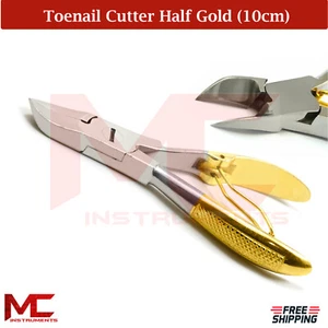 Professional Toenail Cutter Podiatry Chiropody Foot Hand Nail Dressing Half Gold - Imagen 1 de 3