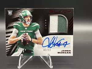 2020 Black Rookie Signature Materials Ruby RPA 02/12 JAMES MORGAN NEW YORK JETS - Picture 1 of 2