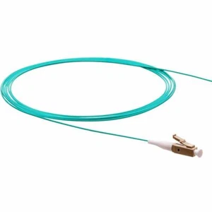 1M SIMPLEX LC PIG TAIL LEAD - 50/125um - OM4 AQUA BLUE - Picture 1 of 1
