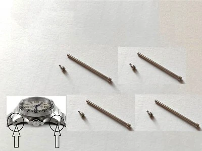 Juego 4 Bolas Genuinas Reloj Pulsera Correa Tornillo Pin Tubo Barra para Vaca Loca Foto 1 de 4