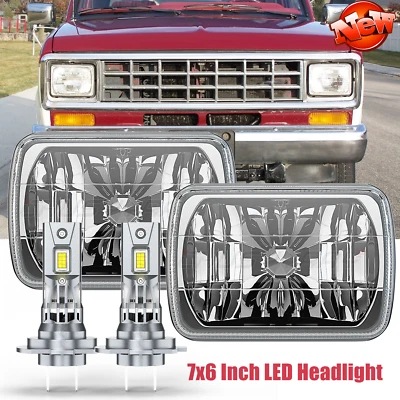 Par de faros LED alto/bajo haz sellado para Ford Bronco II 1984-1988 DOT 5x7" 7x6 Foto 1 de 4