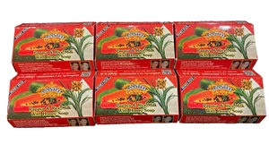 ASANTEE PAPAYA & Rice Milk Herbal Lightening SOAP 6 x 125g BARS - Picture 1 of 2