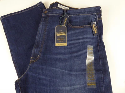 Jeans Daniel Cremieux ajuste reto jeans stretch azul novo com etiquetas $79.50 estilo bigode - Imagem 1 de 4