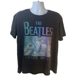 The Beatles Abbey Road Shirt Juniors XL 16-18 Black Crew Neck Front Graphic 2022 - Picture 1 of 10