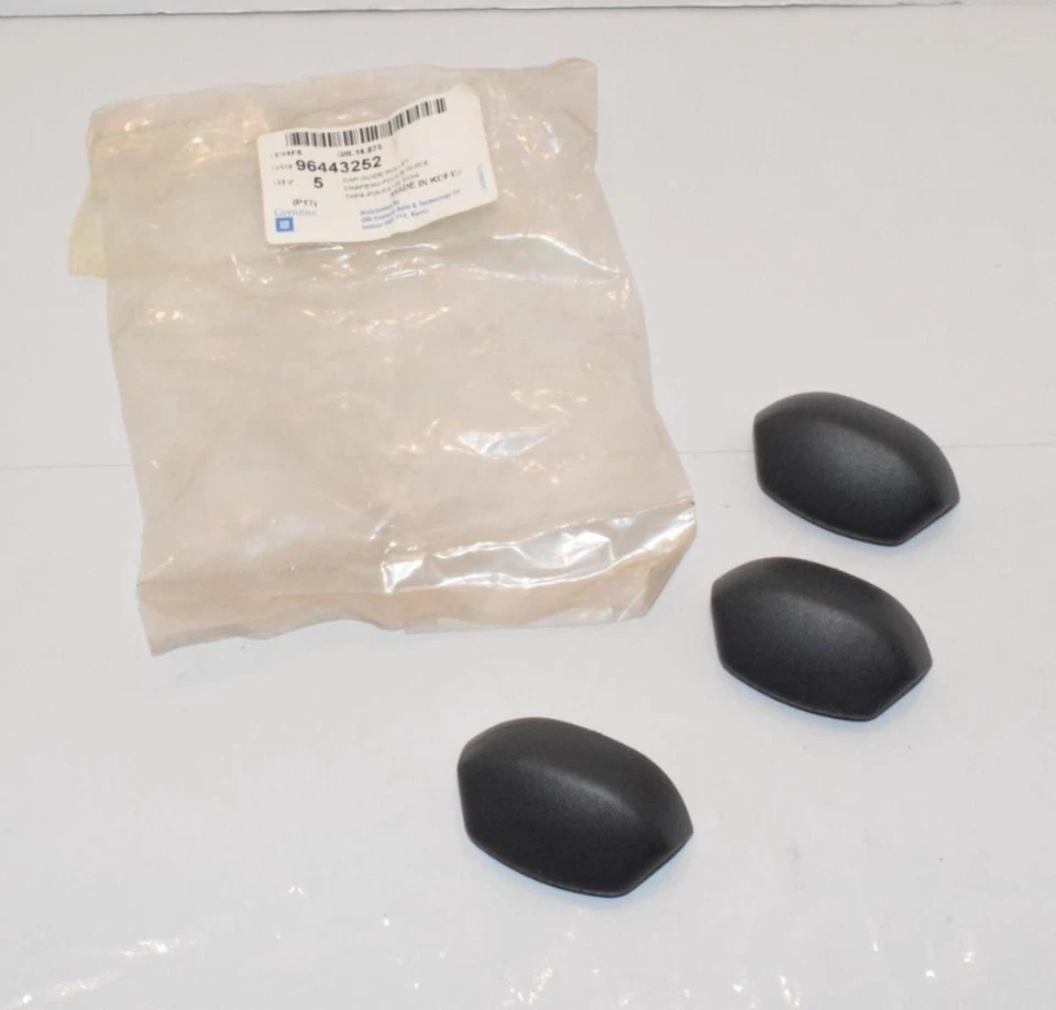 3x NOS GM 96443252 Cubierta Asiento Trasero Cinturón de Hombro Guía *Negro - B28-146 Foto 1 de 4