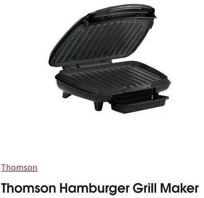 Thomson Scenium, Hamburger Grill Maker TM-SM0051 Press/ Meat & Vegetables Grill  - image 1 of 4