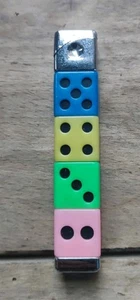 briquet de Poche vintage Collection, Dès, Multicolore, Briquetophile - Foto 1 di 5