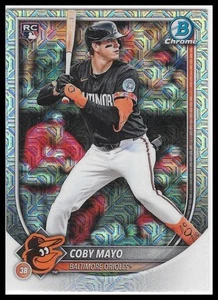 2025 Bowman Chrome #37 Coby Mayo Mojo Refractor - Picture 1 of 2