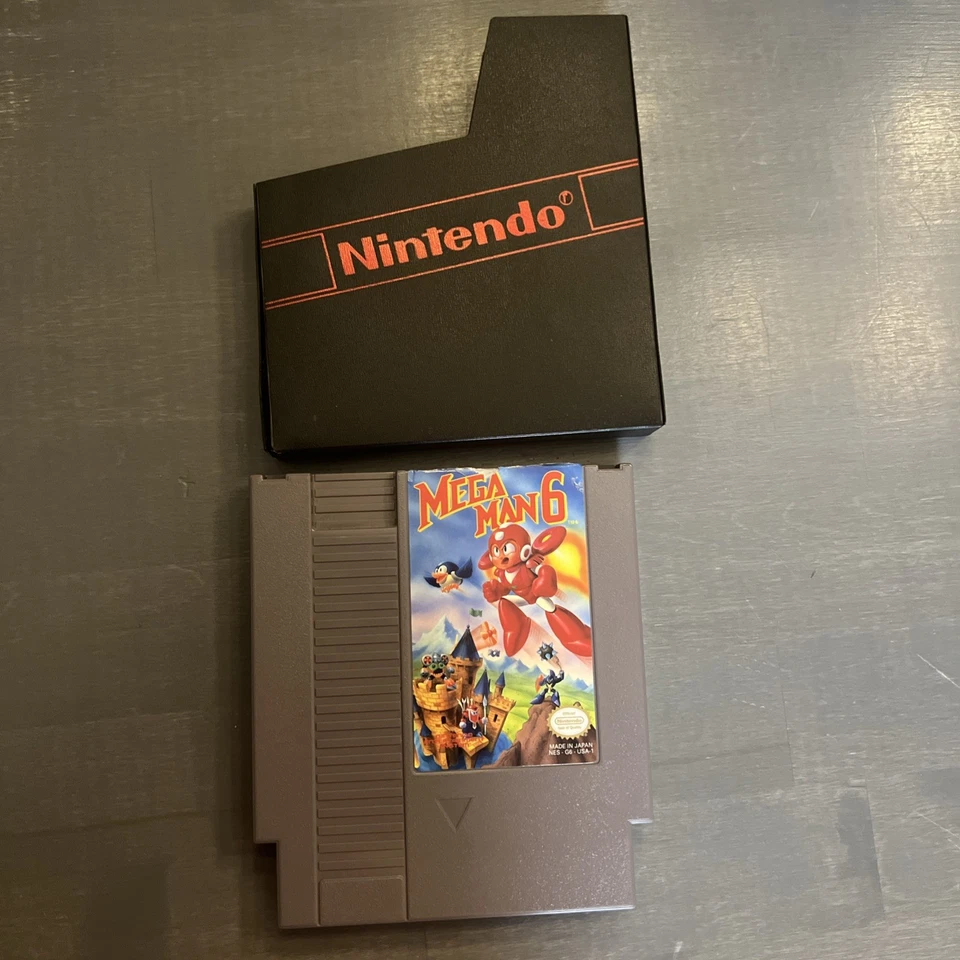 Original Nintendo Mega Man 6 NES Game Tested Confirmed Working Gamer must have - Image 1 of 4
