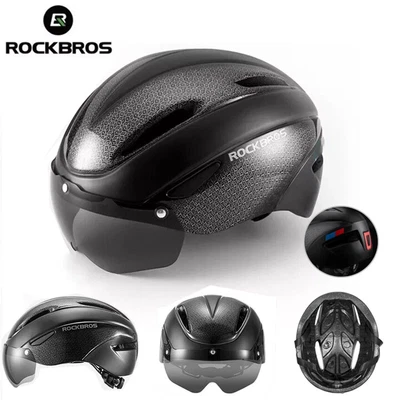 ROCKBOS Bike Helmet EPS Breathable Cycling Helmet Unisex Goggles Helmet & Light - Image 1 of 4