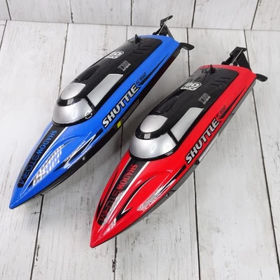 2 AlphaRev R208 20+ MPH rojo y azul alta velocidad RC barco Shadow Storm Foto 1 de 4