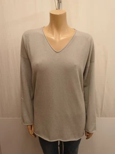 FABIANA FILIPPI Cashmere Pullover Gr. 46 I52 XXXL 3XL Glitzer 100% Kaschmir Grau - Bild 1 von 8