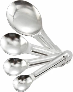 Winco 4-Piece Stainless Steel Measuring Spoon Set - Picture 1 of 12