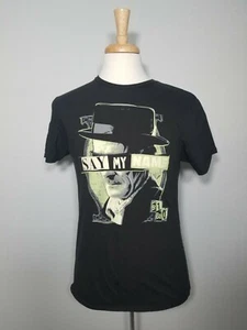 Breaking Bad Say My Name Heisenberg Mr White Men’s Black T Shirt Size Medium M. - Picture 1 of 8