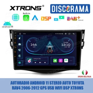 AUTORADIO ANDROID 11 STEREO AUTO TOYOTA RAV4 2006-2012 GPS USB WIFI DSP XTRONS - Foto 1 di 11