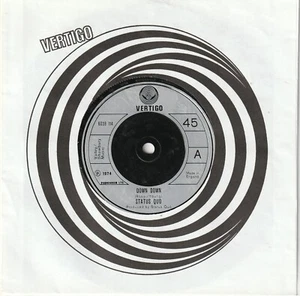 STATUS QUO - Down Down (1974) EX+ copy VERTIGO label 6059114 - Picture 1 of 2