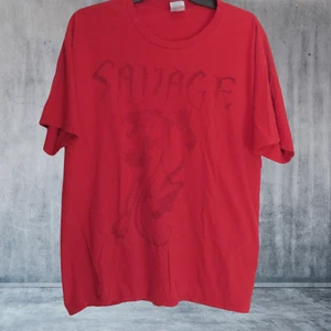 MENS SAVAGE TIGER T-SHIRT - GYM T-SHIRT WORKOUT SHIRT MMA TEE RED XL - Picture 1 of 2