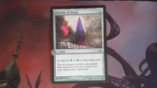 1X Obelisk of Grixis Shards of Alara SEE PICTURES MISPRINT MTG CARD