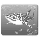 Rectangle Mouse Mat BW - Cartoon Big Whale Underwater  #37842