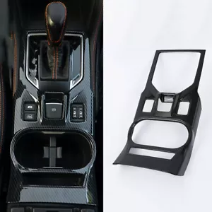 Carbon Fiber Gear Shift Frame Panel Cover Trim For Subaru Impreza XV 2018-2022 - Picture 1 of 8