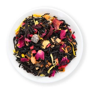 Mezcla de té negro/frutas "Peacherry" con carácter melocotón-cereza-té suelto - Imagen 1 de 7