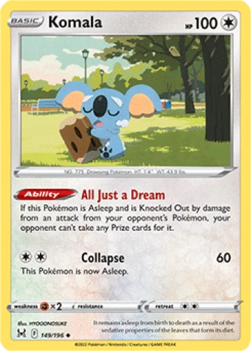 4x Komala 149/196  Lost Origin Pokemon TCG Card NM - Image 1 of 1