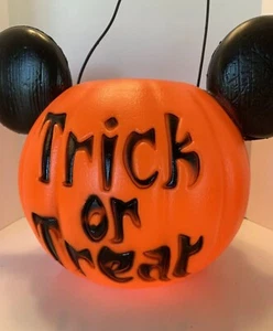 Disney Topolino dolcetto o scherzetto zucca secchio Halloween Jack OLanterna secchio - Foto 1 di 7