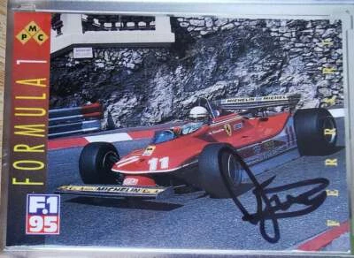 F1 FORMULA 1 CHAMPION JODY SCHECKTER signed PMC FERRARI trading card 2 - Image 1 of 4