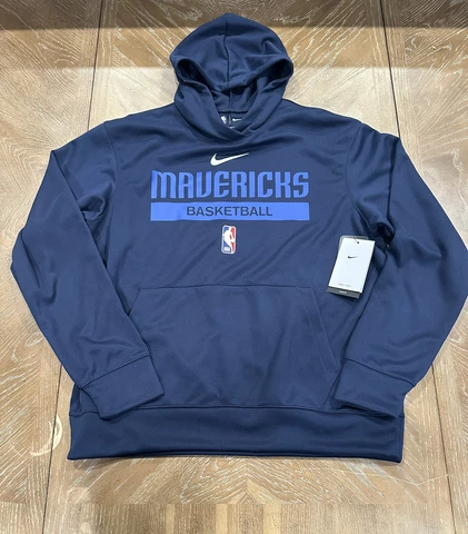 Dallas Mavericks Nike NBA Authentics Dri-Fit Sweatshirt Men's Navy Size Medium Cover