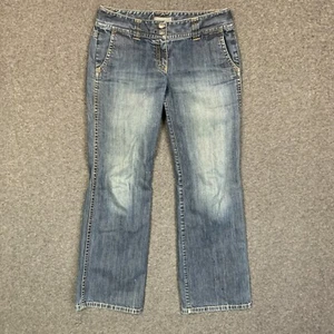 Jeans Ann Taylor 4P donna bootcut slim fit blu denim vita bassa 29x29 difettoso - Foto 1 di 12