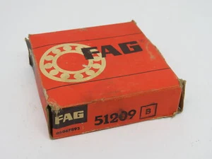 Fag 51209 Thrust Ball Bearing 73mm OD 45mm ID 20mm W SHELF WEAR NEW - Picture 1 of 3