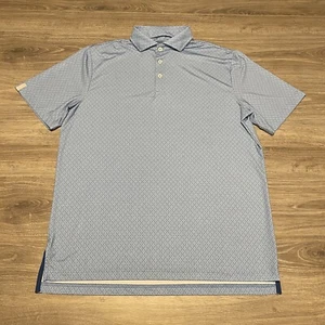 RLX Ralph Lauren Performance Fit Diamond Blue Polo Golf Shirt Men's Size Medium - Picture 1 of 6