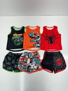 3 Pack Multicolor Graphic Print Pajama Sets Boys Size 4 - Picture 1 of 4