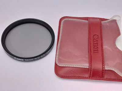 VINTAGE CANON 55MM ND 0.3  NEUTRAL DENSITY METAL FILTER MADE IN USA IN ITS CASE - Image 1 of 4