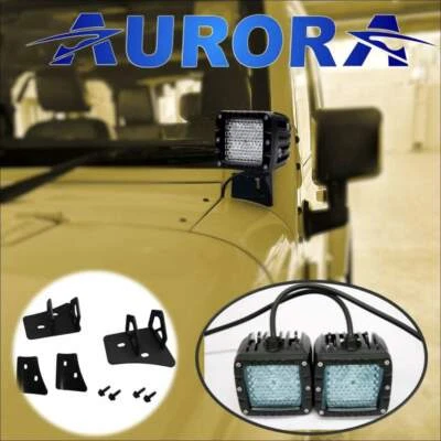 Kit de luz difusa LED Aurora más soportes para Jeep Wrangler JK Foto 1 de 4