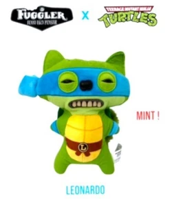 Peluche Fuggler X Teenage Mutant Turtles Leonardo Divertido Monstruo Feo 10" - ¡Como Nuevo! - Imagen 1 de 3