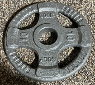 10 lb. Placa de agarre sólida para cuerpo 1,996" agujero gris  Foto 1 de 4