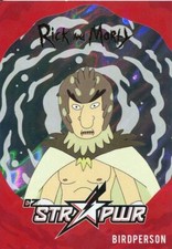 Rick & Morty Season 2 Red CZ STR PWR Chase Card SP6 Birdperson