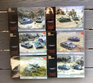 6 X PEGASUS 1/72 WW II RUSSIAN / SOVIET TANKS 2 PER BOX PLASTIC MODEL KITS F/S - Picture 1 of 11