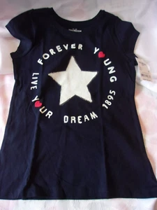 CAMISETA PARA NIÑAS OSHKOSH B'GOSH TALLA 8 AZUL MARINO DE COLECCIÓN ESTRELLA - Imagen 1 de 2